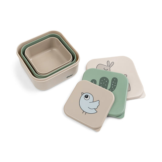 Done By Deer Lalee Snackbox Sand Mix 3 Stück – Detailansicht