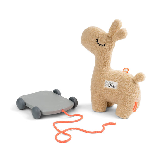 done by deer Nachziehtier und Kuscheltier 2-in-1 Lalee – Detailansicht