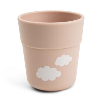 Done by Deer rosa Foodie mini Trinkbecher Happy clouds Detailansicht