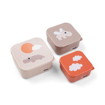 Done by Deer rosa Snackbox Set 3er Pack Happy clouds