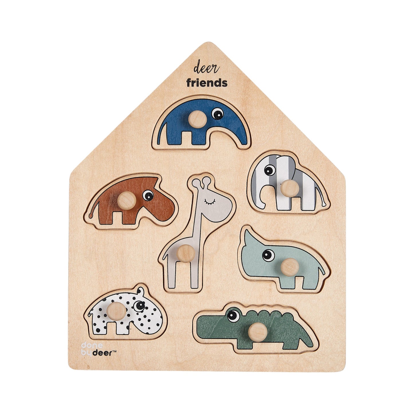 Done by Deer Steckpuzzle Deer Friends Puzzle