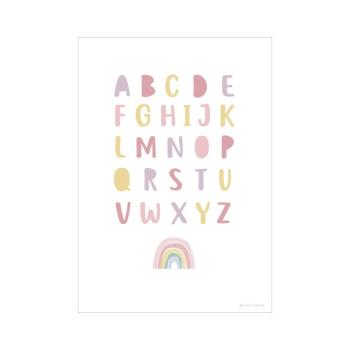 Little Dutch Poster A3 Regenbogen und ABC Detailansicht