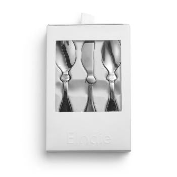 elodie details Kinderbesteck 3-teilig aus Edelstahl in silber Detailansicht