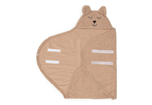 Jollein Einschlagdecke für Babyschale - Bear Boucle 032-566-67063 Decke Jollein – Detailaufnahme Material und Verarbeitung