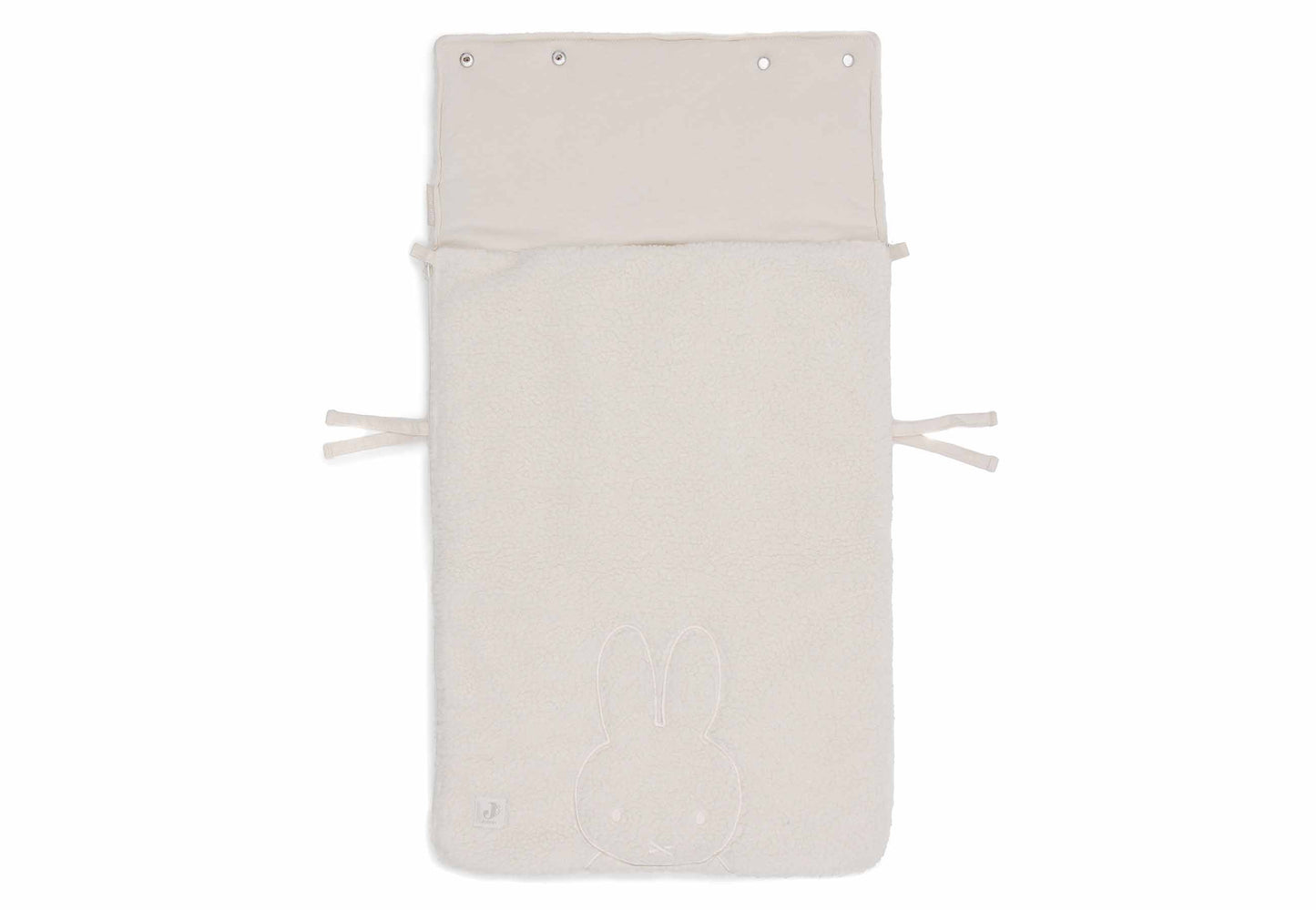 Jollein Fußsack Gruppe 0+ 3/5 Punkte - Miffy Teddy 025-811-68042 Fußsack Jollein – Studio Produktbild Frontansicht