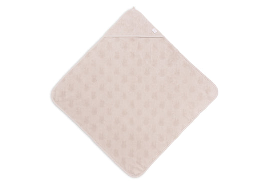 Jollein Kapuzenhandtuch Frottee 75x75cm - Miffy Jacquard 534-514-67087 Kapuzenhandtuch Jollein – Detailaufnahme Material und Verarbeitung