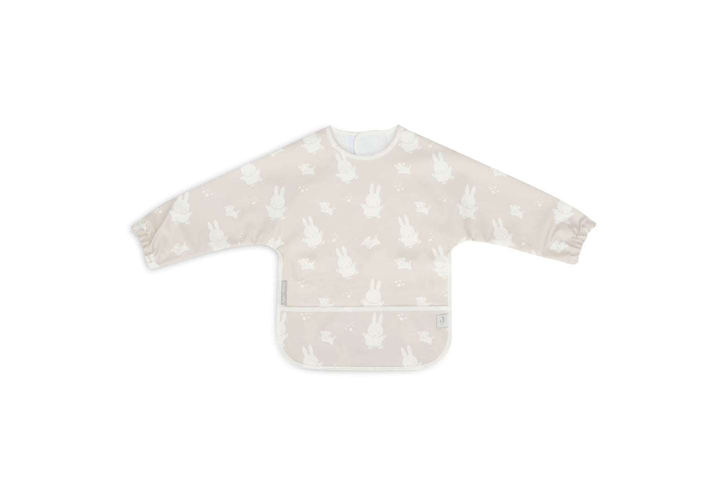 Jollein Lätzchen Wasserdicht mit Ärmeln - Miffy & Snuffy 029-869-67091 Lätzchen Jollein – Detailaufnahme Material und Verarbeitung