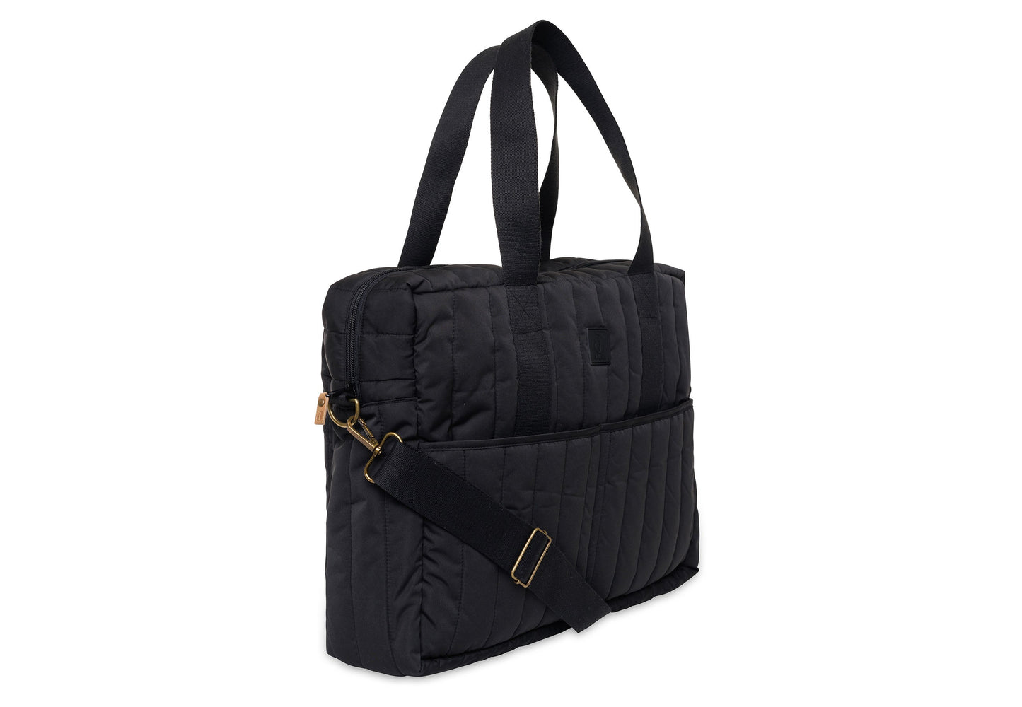 Jollein Wickeltasche - Puffed Moos 027-818-68024 Wickeltasche Jollein – Material Nahaufnahme Stoff