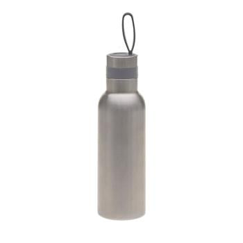 Lässig Edelstahl Trinkflasche BOLD Silber