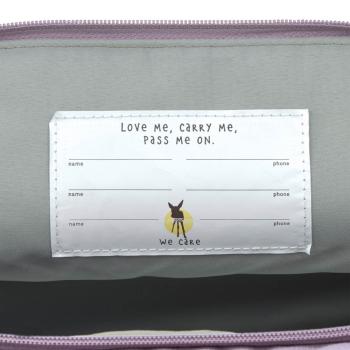 Lässig lila Kindergartenrucksack Rolltop - Little Gang