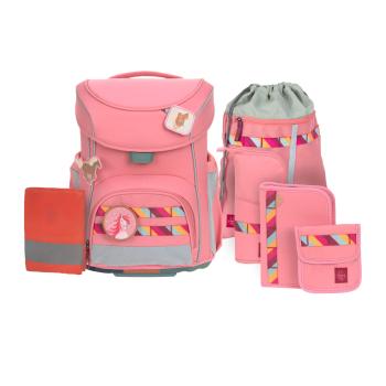 laessig rosa Schulranzen Set 7-teilig Slim