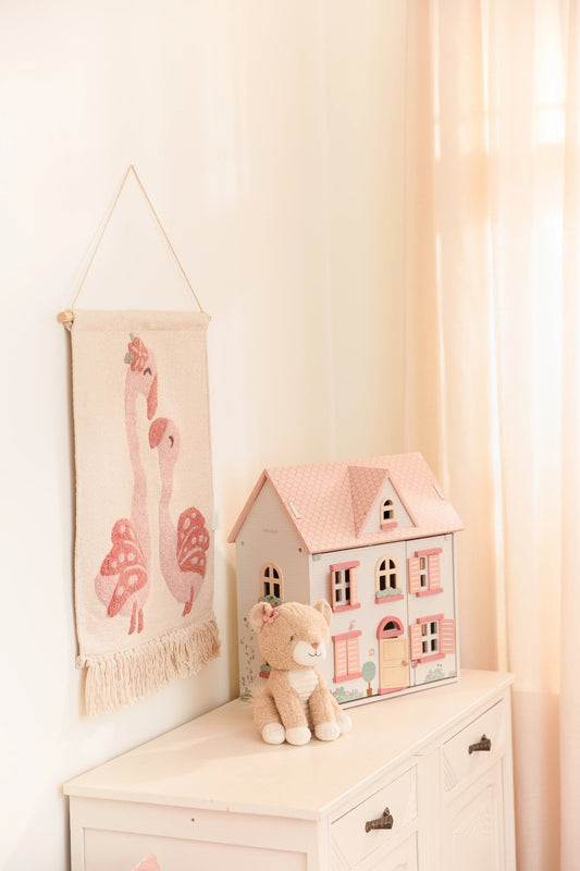 Little Dutch Wandteppich Flamingo Rosa Blooming Safari