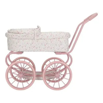 Little Dutch rosa Puppenwagen - Metall - Soft Flowers