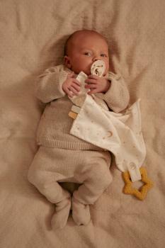 Schmusetuch mit Beißring abnehmbar - Newborn Naturals Little Dutch