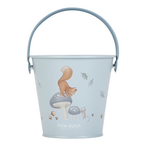 Little Dutch Garteneimer Metall blau - Forest Friends