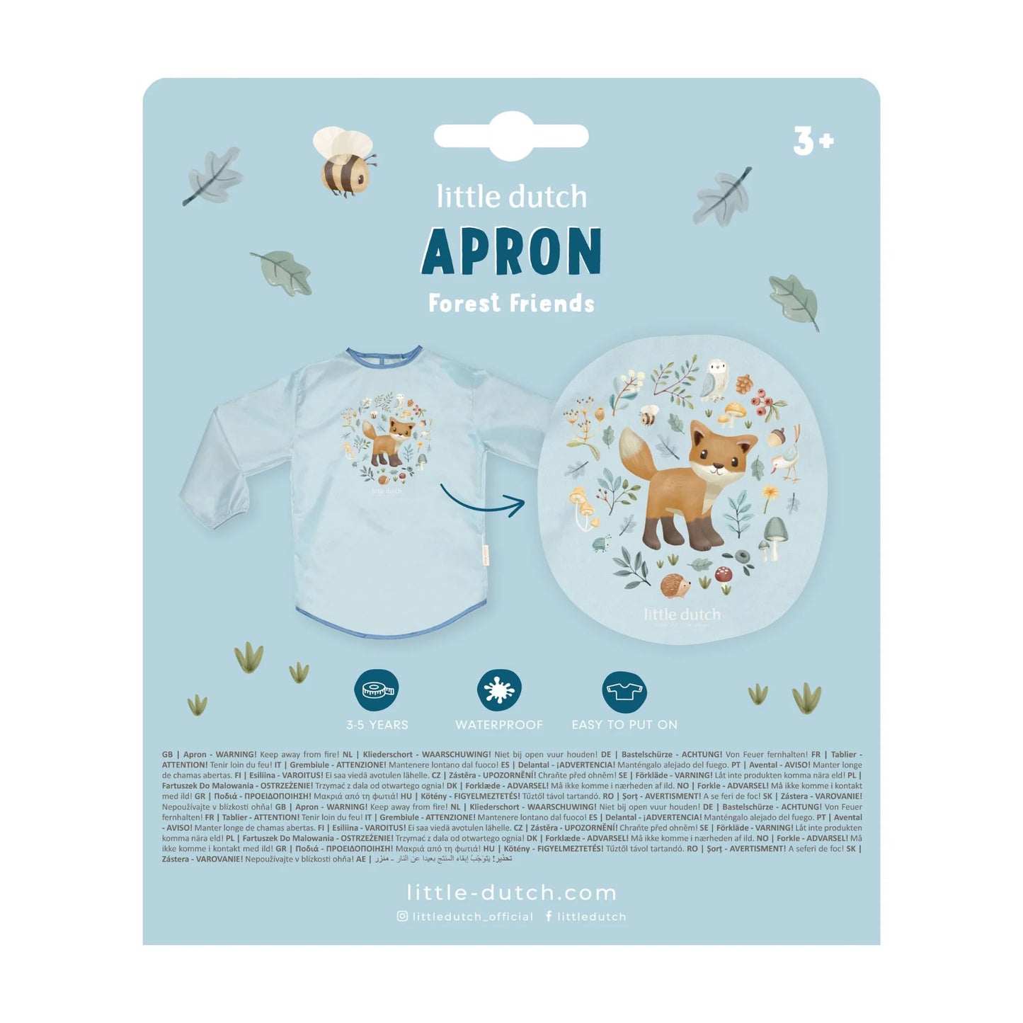 Little Dutch blaue Bastelschürze Forest Friends