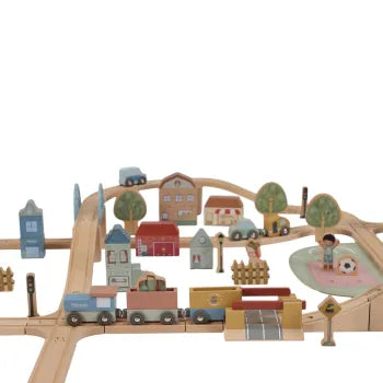 Little Dutch Holz-Eisenbahn XL FSC - Starter-Set LD2540