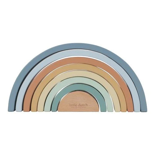 Little Dutch Holz Regenbogen blau