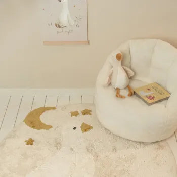 Little Dutch Kindersessel Teddy weiss Detailansicht