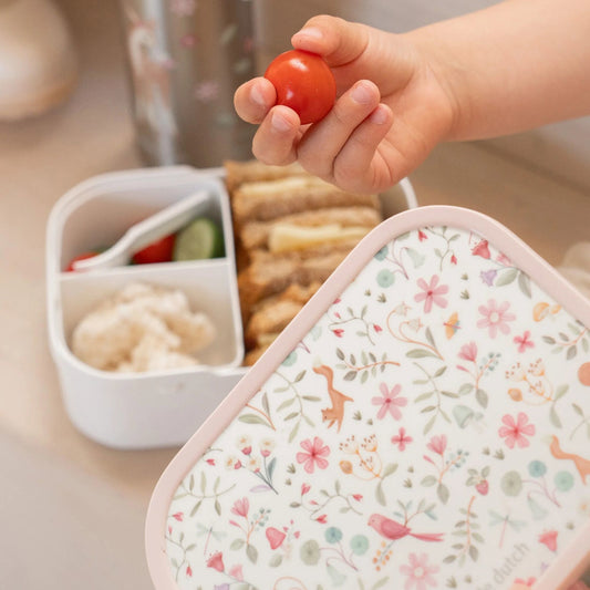 Little Dutch Lunchset Campus (Trinkflasche Pop-Up + Brotdose + Fruchtbox) - Fairy Wonders Mepal – Detailansicht