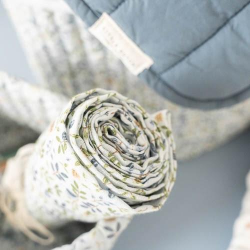 Little Dutch Musselintuch 2er-Set Forest Adventure & Denim Blue 70×70 cm – Detailansicht