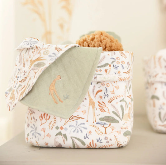 Little Dutch Pucktuch Safari Wonders mit Safari-Print im Detail