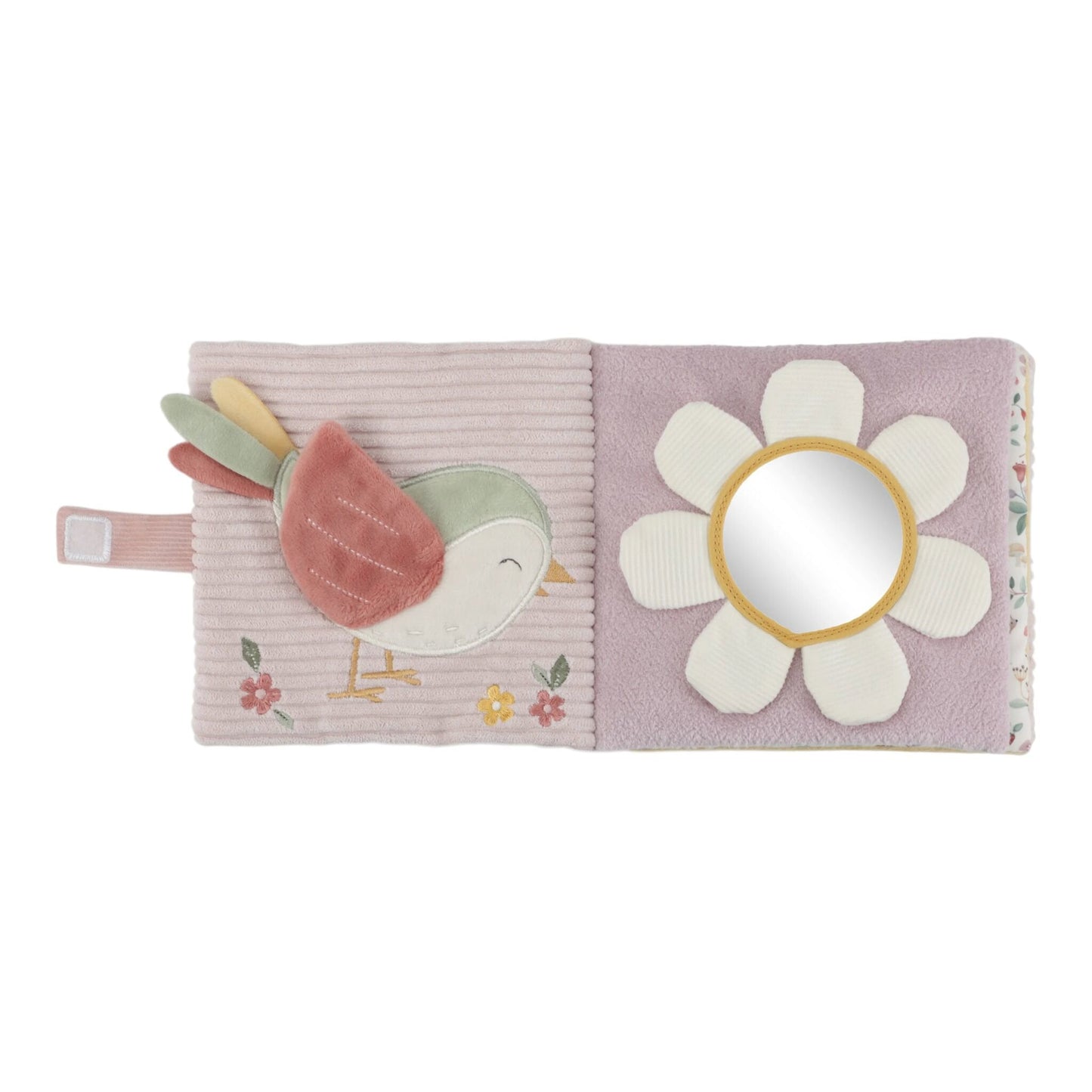 Little Dutch rosa Stoffbuch mit Aktivitäten Fairy Garden – Geschenkidee