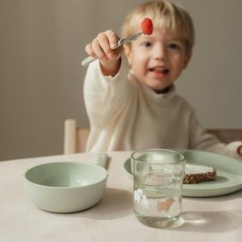 mepal Kinder Geschirrrset Mio 6-teilig Little Farm Mepal grün Detailansicht