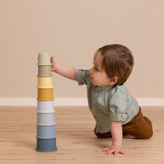Little Dutch Stapelbecher blau 8-teilig – Detailansicht