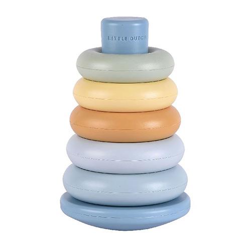 Little Dutch Stapelringe Blau Kunststoff