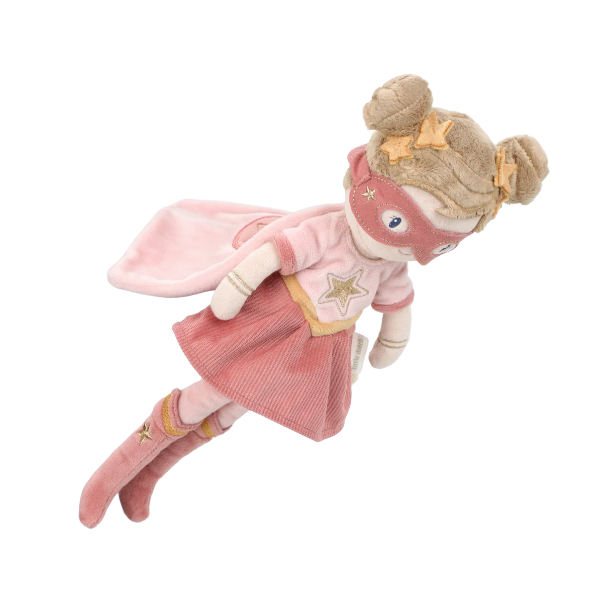 Little Dutch Schmusepuppe Superheld Rosa Detail 9