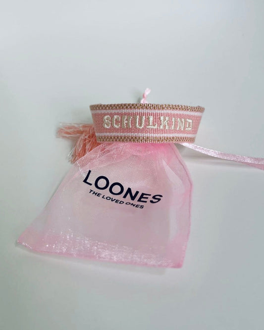 Loones gewebtes Armband SCHULKIND | marshmallow-rosé Ansicht 2