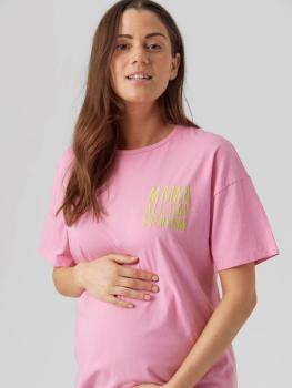 mamalicious T-shirt Mama All Day Everyday Umstands T-Shirt rosa MLFERIDA Detailansicht
