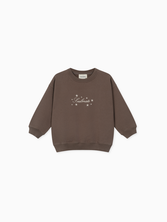 Famvibes Soulmate Sweatshirt Baby/Kids brown