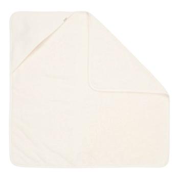 Little Dutch Kapuzenhandtuch Pure Soft White Material Nahaufnahme