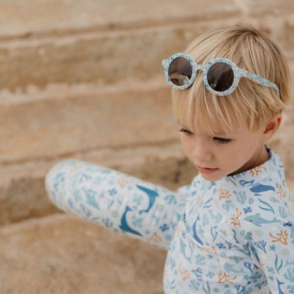 Kinder Sonnenbrille Rund Ocean Dreams Blau Detail 4