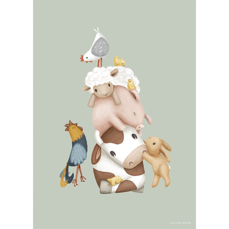 Poster Multicolor Größe A3 Little Farm Studio Aufnahme