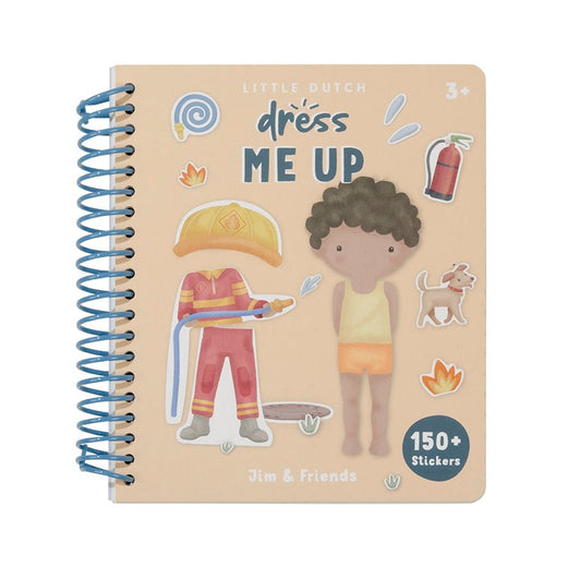 Anzieh und Stickerbuch Jim & Friends Studio Aufnahme