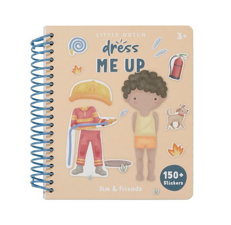 Anzieh und Stickerbuch Jim & Friends Studio Aufnahme