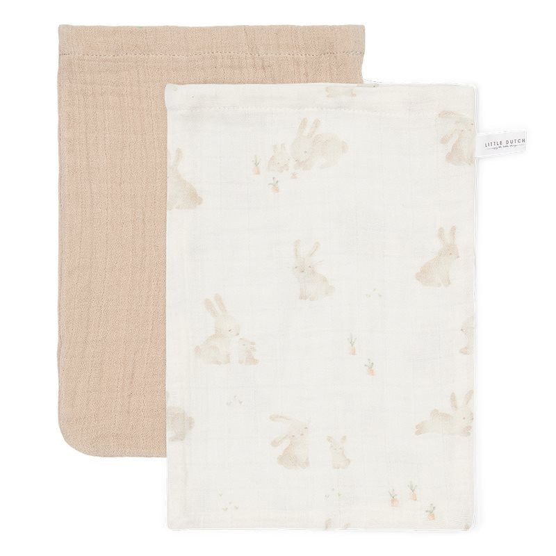 Little Dutch Waschlappen Set Hydrophil Baby Bunny / Beige Hauptansicht