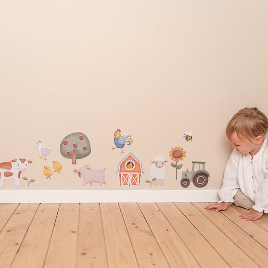 Wandaufkleber Mehrfarbig Little Farm Anwendung