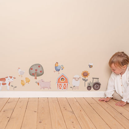 Wandaufkleber Mehrfarbig Little Farm Anwendung