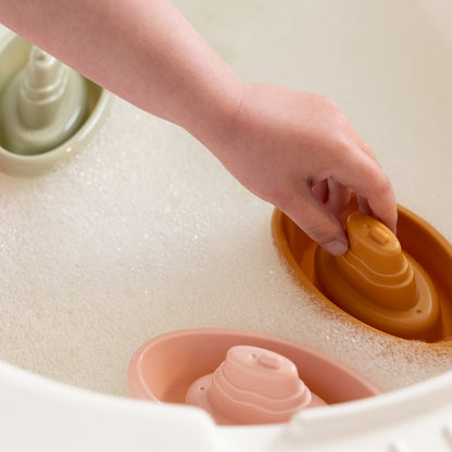Little Dutch Stapelbare Badebötchen Rosa - Set zum Stapeln und Wasserspielen