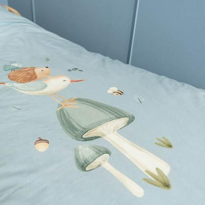 Junior Bettbezug Blau Forest Friends Detail 6