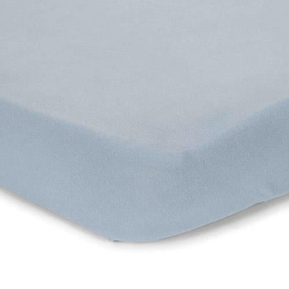 Einzelnes Spannbetttuch Blau Essentials Studio Aufnahme