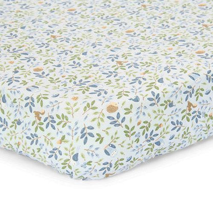 Wiegen Spannbettlaken Blau Forest Friends Waldabenteuer Studio Aufnahme