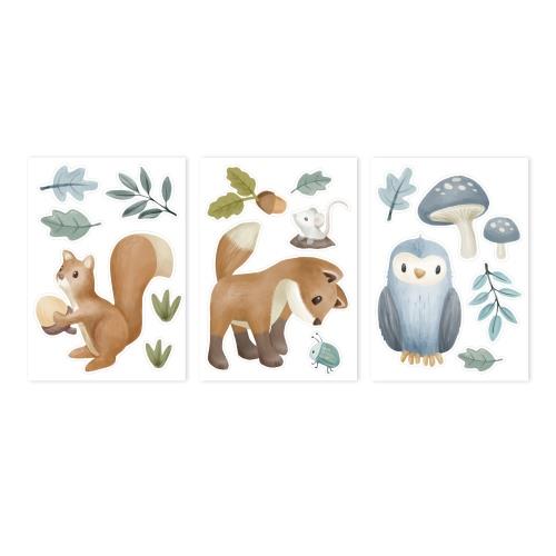 Wandaufkleber Mehrfarbig Forest Friends Studio Aufnahme