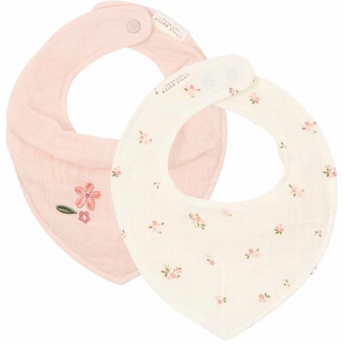 2er Pack Bandana Lätzchen Weiß Fairy Garden Feenblüte Studio Aufnahme