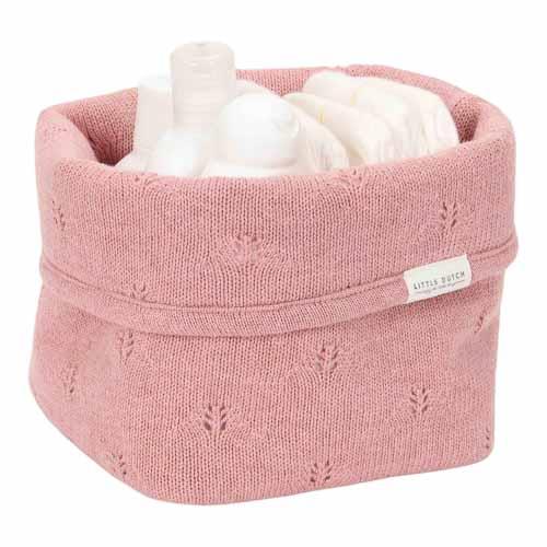 Kleiner Aufbewahrungskorb Rosa Essentials Detail 3