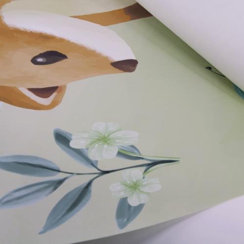 Tapetenkreis Mehrfarbig Forest Friends Detail 4